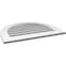 Ekena Millwork Round Top Surface Mount PVC Gable Vent: Functional, w/ 3-1/2"W x 1"P Standard Frame, 30"W x 24"H GVPRT30X2401SF - alternate 5